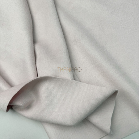 Пальтовая шерсть с ворсом цвет молочный лунный, арт. IKC3210-1