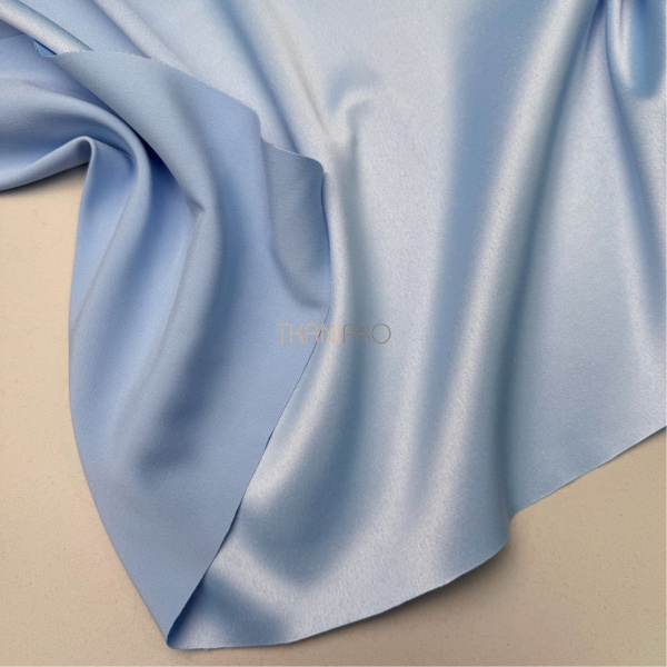 Атлас плотный цвет голубой небесный, арт. A2095-5