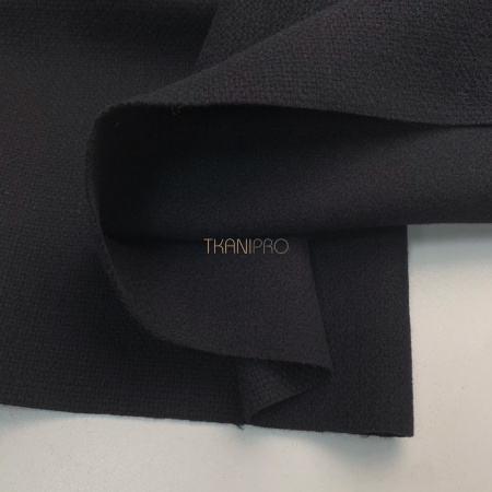 Костюмный твид цвет черный, арт. CT1740-10