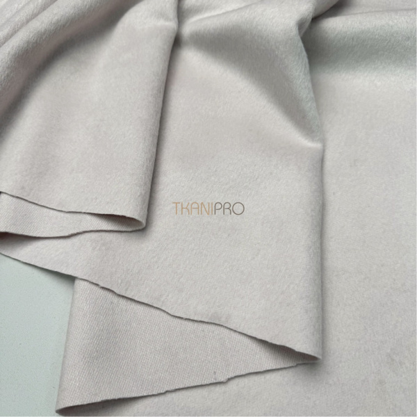 Пальтовая шерсть с ворсом цвет молочный лунный, арт. IKC3210-1