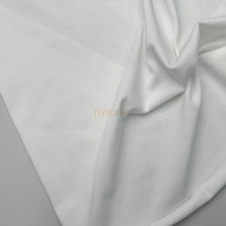 Кулирка плотная мерсеризованный хлопок цвет молочный, арт. DK4101-1