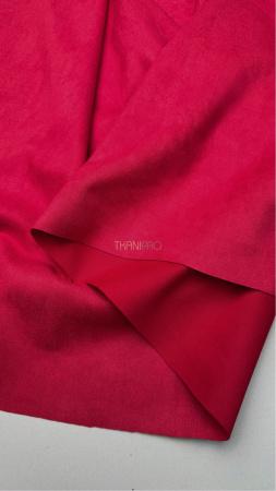 Замша на скубе красный, арт. M1346-5