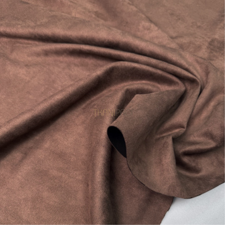 Замша на скубе коричневая, арт. M1350-3