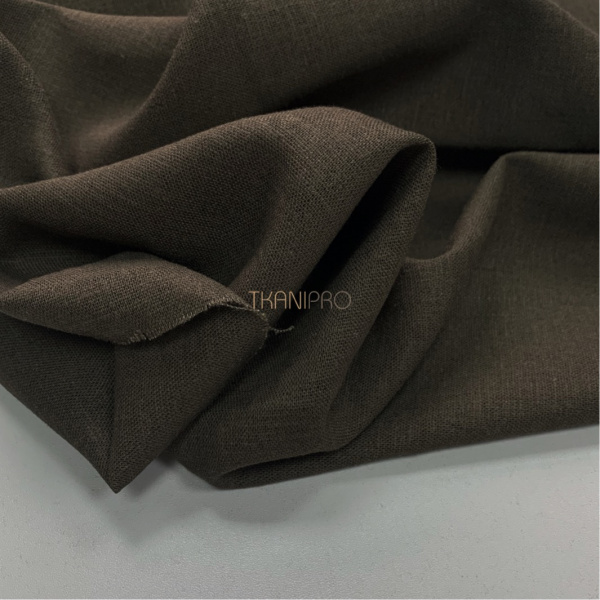 Ткань лён с вискозой цвет болотный хаки, арт. L2150-26