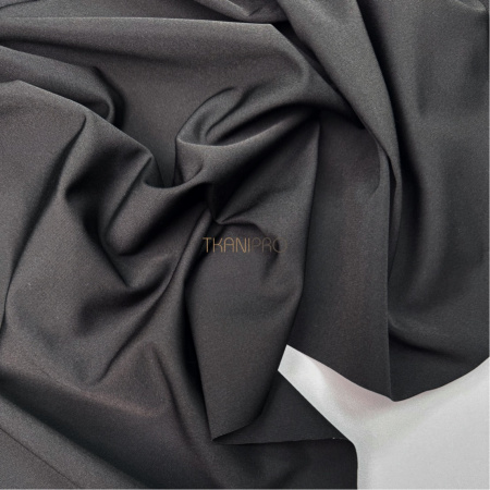 Таслан ткань курточная плотная цвет черный, арт. PL1718-87