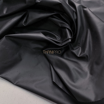 Ткань плащевая дюспо матовая цвет черный, арт. PL2295-16