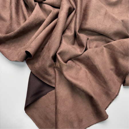 Замша на скубе коричневая, арт. M1350-3