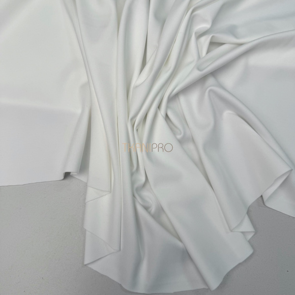 Ткань бифлекс матовый белый, арт. BF5401-1