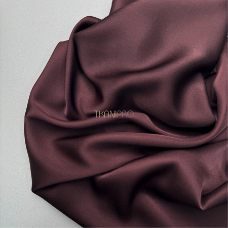 Мерные лоскуты Шелк искусственный коричневый, арт. S9002-3