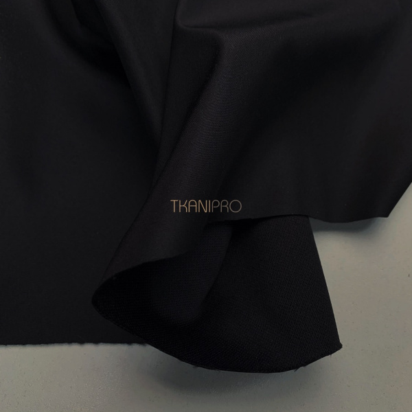 Плащевая ткань бондинг черная, арт. PL3434-1