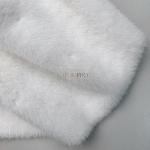 Норка искусственный мех цвет белый, арт. ON1028-19