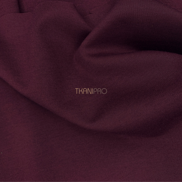 Ткань Джерси бордовая, арт. D2038-15