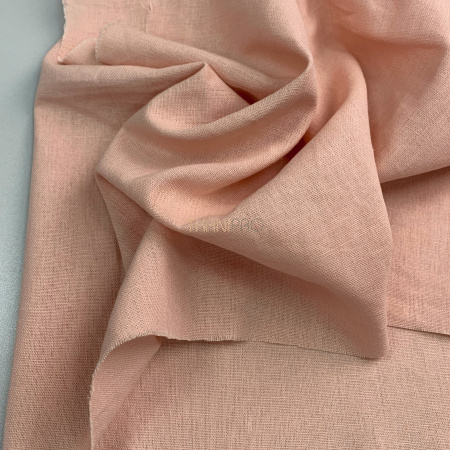 Ткань лён с вискозой цвет персиковый, арт. L2148-18
