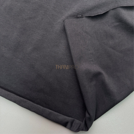 Трикотаж кулирная гладь цвет серый графит, арт. DK3555-6