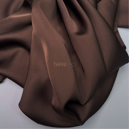 Сатин вискоза коричневый, арт. SK2009-6