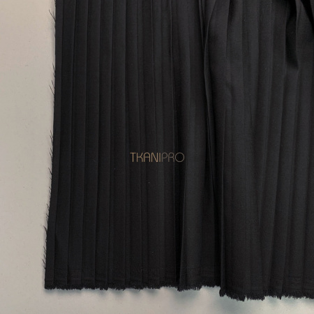 Плиссе параллельная складка 1-1 см цвет черный, арт. PLS2110-4