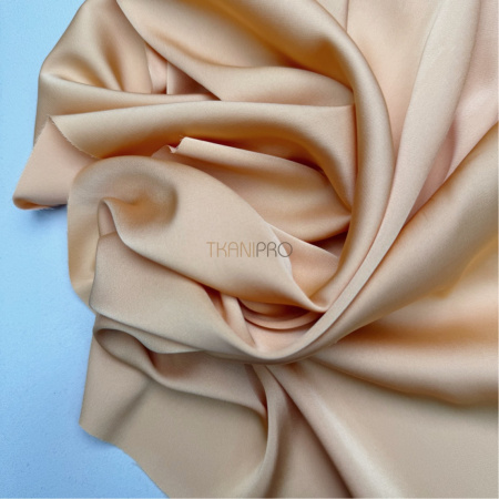 Шелк искусственный цвет бежевый, арт. S2131-31