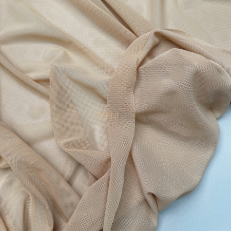 Сетка эластичная стрейч цвет песочный, арт. SS2520-2