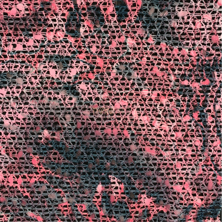 Кружево на сетке цвет розовый и серый, арт. XK1200-3