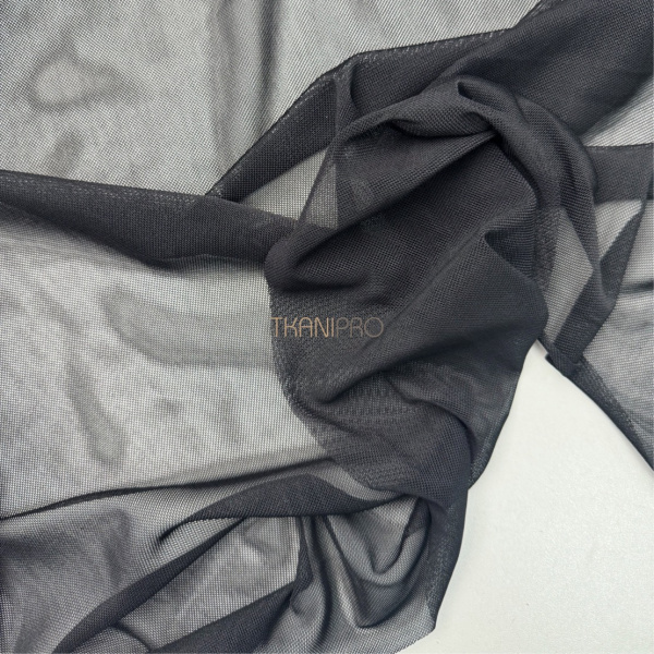 Сетка эластичная стрейч цвет черный, арт. SS2520-4