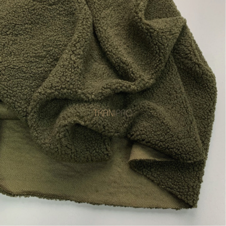 Мех барашек цвет хаки, арт. WF3040-58