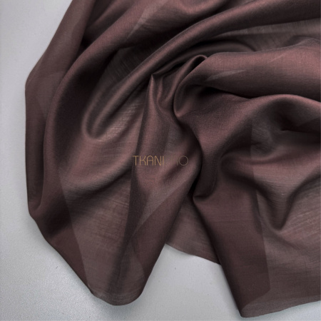 Ткань вуаль цвет шоколадный, арт. TT2418-6