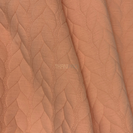 Трикотаж Капитоне, арт. ТК1381-3 цвет оранжевый Трикотаж Капитоне, арт. ТК1381-3 цвет оранжевый