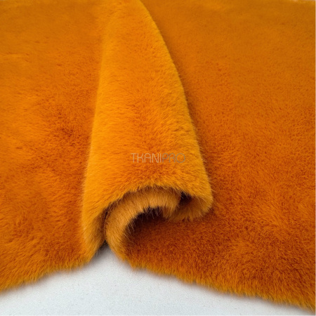 Норка искусственный мех, арт. ON1028-13 цвет рыжий оранжевый