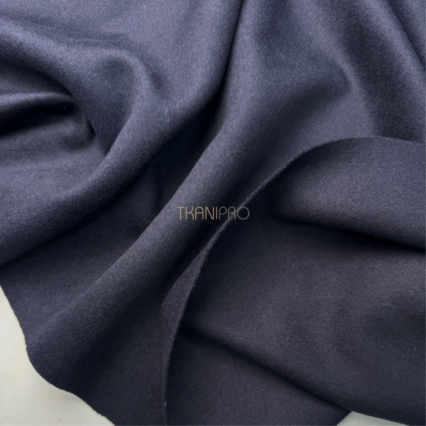 Шерсть пальтовая цвет синий, арт. IKC3029-1