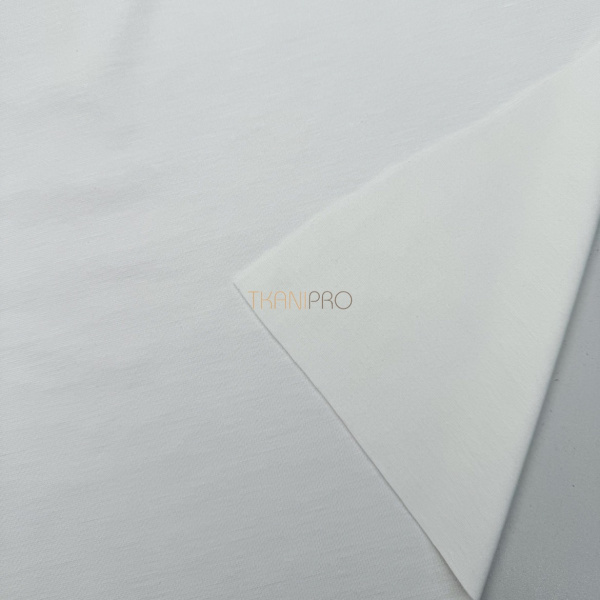 Трикотаж джерси вискоза стрейч цвет белый, арт. DN3103-1