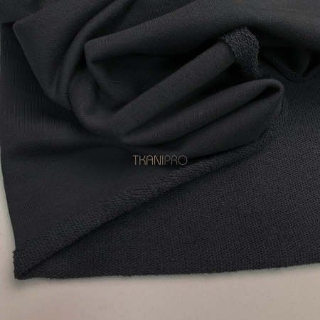 Футер 3 нитка петля хлопок цвет серый антрацитовый, арт. DF2150-8