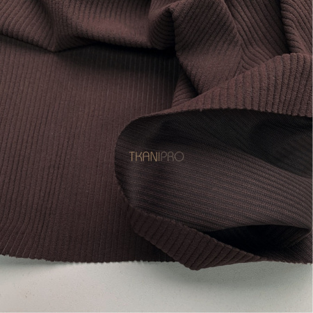 Вельвет ткань цвет коричневый, арт. KV5352-60