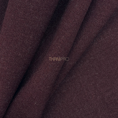 Костюмная плотная ткань цвет бордовый марсала, арт. KD1967-1