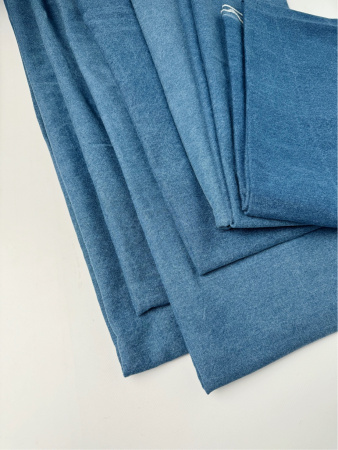 Мерные лоскуты Джинса ткань цвет синий, арт. JL3422-3