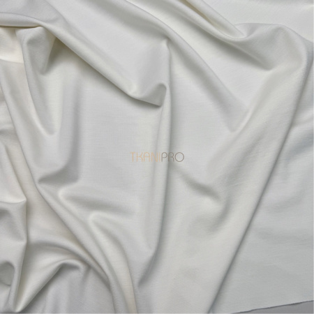 Трикотаж джерси с нейлоном цвет молочный, арт. DN3104-1