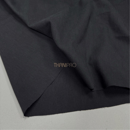 Твил хлопок модал цвет черный, арт. IKM4001-1