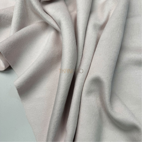 Пальтовая шерсть с ворсом цвет молочный лунный, арт. IKC3210-1