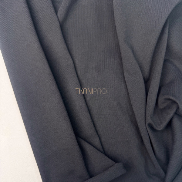 Кулирка плотная мерсеризованный хлопок цвет черный, арт. DK4101-2