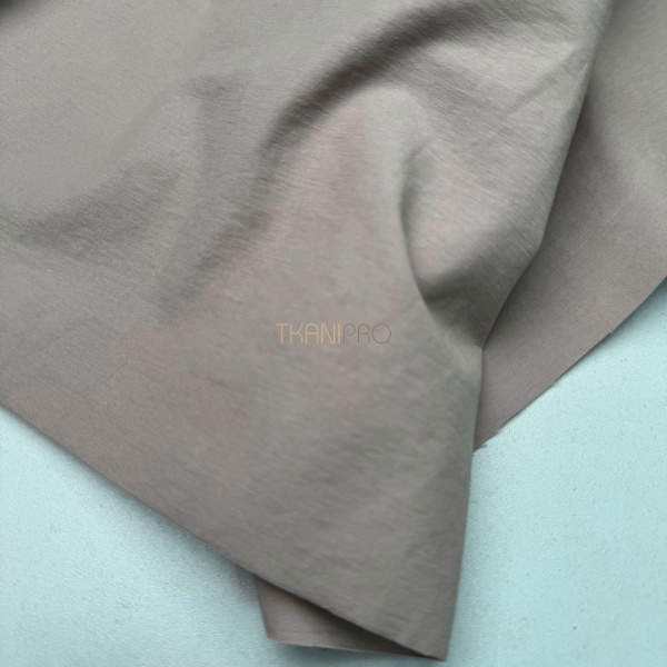 Плащевая ткань с хлопком цвет бежевый мокко, арт. PL9941-3