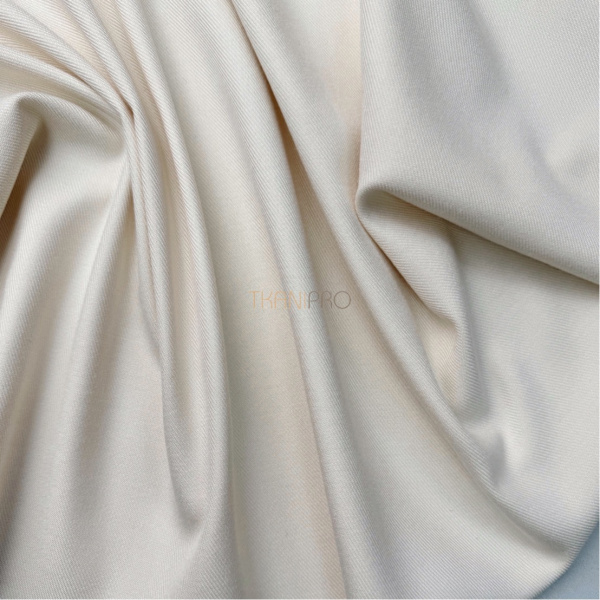 Костюмная плотная ткань цвет кремовый, арт. KD1978-2