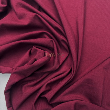 Трикотаж кулирная гладь цвет бордовый, арт. DK3555-3