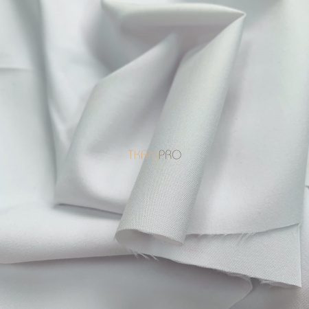 Костюмная ткань с вискозой цвет белый, арт. K1940-1 Костюмная ткань с вискозой цвет белый, арт. K1940-1