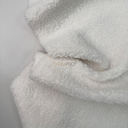 Мех барашек цвет молочный, арт. WF3043-2