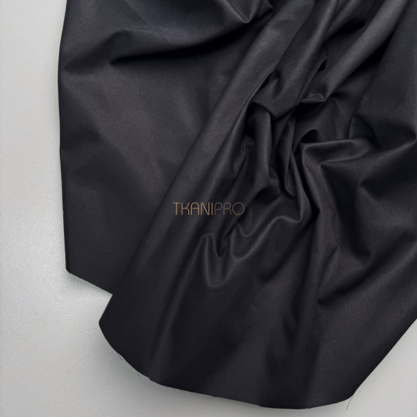 Ткань хлопок плотный цвет черный, арт. C1946-1