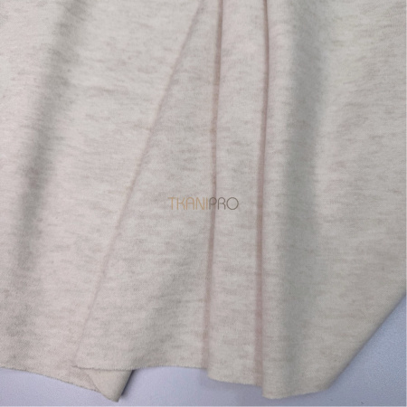 Трикотаж с шерстью цвет бежевый меланж, арт. WD7001-1