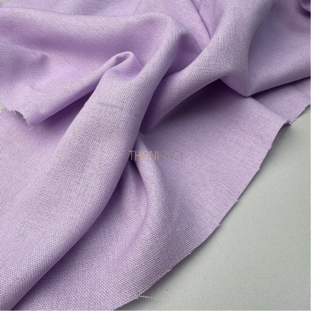 Ткань лён с вискозой цвет фиалковый сиреневый, арт. L2156-19