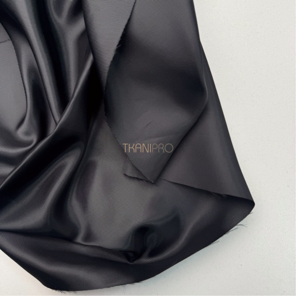 Подкладочная ткань диагональ цвет черный, арт. IP2206-1