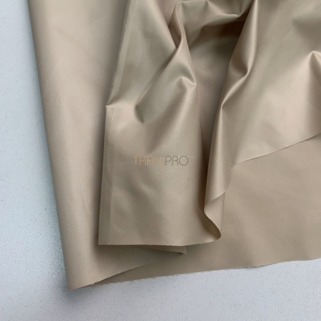 Ткань плащевая дюспо матовая, арт. PL2282-9 цвет бежевый оливковый