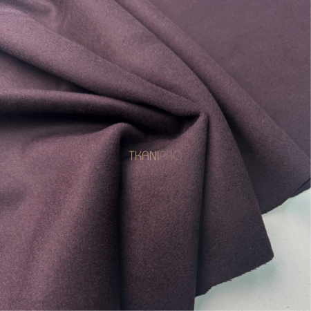 Пальтовая ткань шерсть цвет бордовый фиолетовый, арт. IKC3026-1