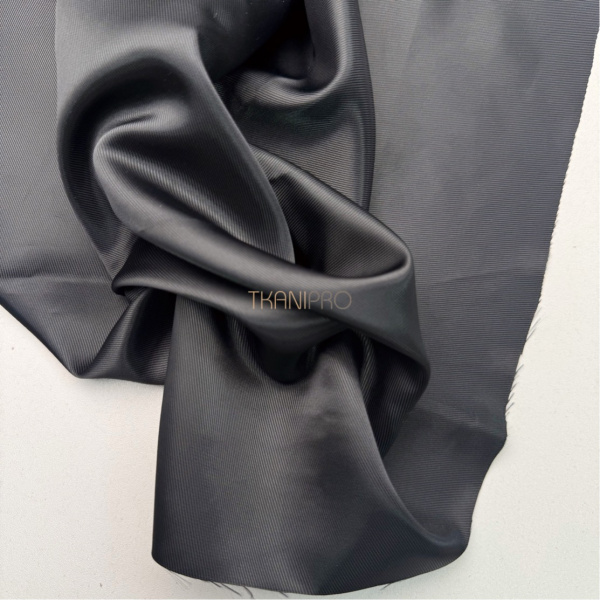 Подкладочная ткань диагональ цвет черный, арт. IP2206-1